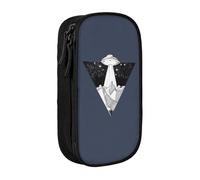 YINGD Invaders Zims Scum of The Earth - Estuche para lápices de doble capa, gran capacidad, para oficina, papelería, multicolor, Estilo europeo y americano, retro, moderno