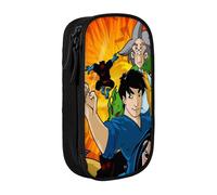 YINGD Jackie Chan Adventures - Estuche para lápices con superficie resistente a los arañazos, poliéster Oxford para un uso duradero en la escuela y la oficina