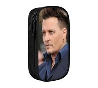 YINGD Johnny Depp - Estuche para los amantes de la música, bolsa de tela Oxford para púas de guitarra, partituras y bolígrafos (idea de regalo), multicolor, Estilo europeo y americano, retro, moderno
