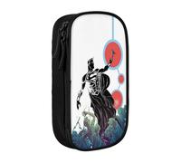 YINGD Justice League Unlimited - Estuche multifuncional para lápices, 2 compartimentos con cremallera y 8 ranuras (ideal para uso diario), multicolor, Estilo europeo y americano, retro, moderno