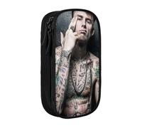 YINGD Machine Gun Kelly - Estuche interior a prueba de fugas, funda de tela Oxford con cremallera para bolígrafos de tinta, pintalabios, objetos pequeños, multicolor, Estilo europeo y americano, retro