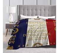 YINGD Manta de franela suave con diseño de bandera del 45 regimiento napoleónico francés, manta de cama antibolitas para decoración de dormitorio, sofá, 200 x 150 cm