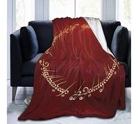 YINGD Manta de viaje con diseño de anillos del Señor, manta de forro polar microsherpa, ligera, ultra suave, cálida para invierno, primavera, adecuada para cama, sofá, sala de estar, S