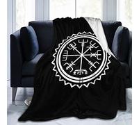 YINGD Manta suave, manta de franela vikinga Vegvisir con brújula súper suave, cálida y ligera, para el hogar, sofá, 200 x 150 cm