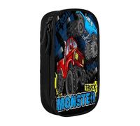 YINGD Monster Truck Jam - Estuche multiusos para lápices, bonito estuche para juegos, bolsa organizadora para oficina en casa, multicolor, Estilo europeo y americano, retro, moderno