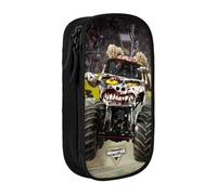 YINGD Monster Truck Jam - Estuche multiusos para lápices, bonito estuche para juegos, bolsa organizadora para oficina en casa, multicolor, Estilo europeo y americano, retro, moderno