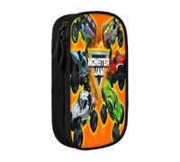YINGD Monster Truck Jam - Estuche multiusos para lápices, bonito estuche para juegos, bolsa organizadora para oficina en casa, multicolor, Estilo europeo y americano, retro, moderno