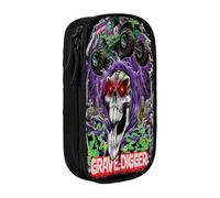 YINGD Monster Truck Jam - Estuche multiusos para lápices, bonito estuche para juegos, bolsa organizadora para oficina en casa, multicolor, Estilo europeo y americano, retro, moderno