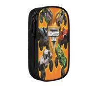 YINGD Monster Truck Jam - Estuche multiusos para lápices, bonito estuche para juegos, bolsa organizadora para oficina en casa, multicolor, Estilo europeo y americano, retro, moderno
