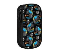 YINGD Monster Truck Jam - Estuche multiusos para lápices, bonito estuche para juegos, bolsa organizadora para oficina en casa, multicolor, Estilo europeo y americano, retro, moderno