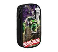 YINGD Monster Truck Jam - Estuche multiusos para lápices, bonito estuche para juegos, bolsa organizadora para oficina en casa, multicolor, Estilo europeo y americano, retro, moderno