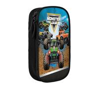 YINGD Monster Truck Jam - Estuche multiusos para lápices, bonito estuche para juegos, bolsa organizadora para oficina en casa, multicolor, Estilo europeo y americano, retro, moderno