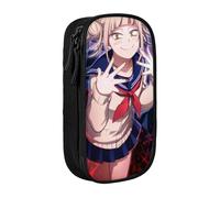 YINGD My Hero Academia Himiko Toga - Estuche para lápices de gran capacidad, doble capa, organizador de papelería escolar, suministros de oficina, estuche para niños Adul, multicolor, Estilo europeo y