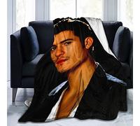 YINGD Orlando Bloom - Manta de forro polar cálida y mullida suave, cómoda manta reversible de microfibra para todas las estaciones, adecuada para mujeres, hombres y niños