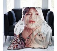 YINGD Park Jimin - Manta de forro polar suave y cómoda para sofá, cama, rodillera de oficina, cama, coche, campamento, sofá, acogedora, manta de felpa de 200 cm x 150 cm