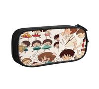 YINGD Peanuts - Estuche para lápices con diseño de Snoopy & Woodstock Joy Sled Ride para niñas y niños, gran almacenamiento para estudiantes, regalos escolares, estuche para lápices, multicolor