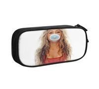 YINGD Shakira - Estuche para escritores y periodistas, 5 trabillas para bolígrafo + funda para bloc de notas (poliéster duradero), multicolor, Estilo europeo y americano, retro, moderno