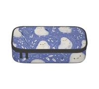 YINGD Shimaenaga Bird Hokkaido Snow Fairy Anime Papelería Bolsa Portalápices Gran Capacidad Uso Estudiante Lindo Simple Neceser Unisex 21, Black, 21x10.5x5cm, Organizador de bolsas