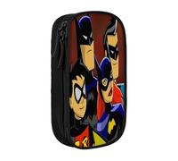 YINGD Sky High The Animated Series - Estuche para artículos esenciales de camping, tela Oxford impermeable con cremallera para fósforos, bolígrafos, mapas, multicolor, Estilo europeo y americano