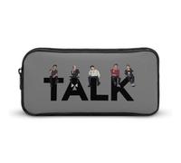 YINGD Talk Why Don't We - Estuche organizador de almacenamiento para lápices, estuche de papelería, suministros de oficina para niños y adultos, multicolor, Estilo europeo y americano, retro, moderno