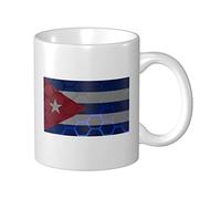 YINGD Taza de café con personalidad de la bandera de Cuba, taza de cerámica blanca, taza de té para el hogar, oficina, taza de viaje