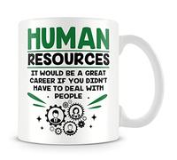 YINGD Taza de regalo para trabajadores de RR. HH. Recursos humanos: sería una gran carrera si no tuvieras que lidiar con la gente.