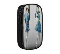 YINGD Teen Monster High - Estuche para escritores y periodistas, 5 trabillas para bolígrafo + funda para bloc de notas (poliéster duradero), multicolor, Estilo europeo y americano, retro, moderno