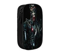 YINGD Terminator The Resistance - Estuche para lápices con correa desmontable, bolsa de tela Oxford con múltiples bolsillos para bolígrafos, herramientas, cosméticos, multicolor, Estilo europeo y