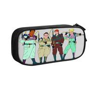 YINGD The Real Ghostbusters - Estuche con cierre magnético, diseño de acceso rápido para bolígrafos, notas adhesivas, clips de papel, multicolor, Estilo europeo y americano, retro, moderno