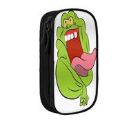 YINGD The Real Ghostbusters - Estuche multifuncional para lápices, 2 compartimentos con cremallera y 8 ranuras (ideal para uso diario)