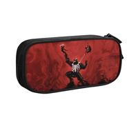 YINGD The Real Ghostbusters - Estuche para lápices de gran capacidad, compartimentos para lápices, organizador de escritorio, estuche de papelería para suministros escolares y de oficina, Black