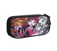 YINGD We Live We Love We Lie - Estuche de gran capacidad, suministros de oficina, gato, hongo, meme, estuche de regalo, multicolor, Estilo europeo y americano, retro, moderno