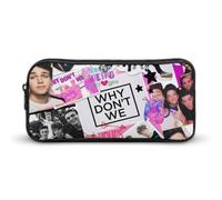 YINGD Why Don't We - Estuche organizador de almacenamiento para lápices, bolsa de papelería, suministros de oficina para niños y adultos, multicolor, Estilo europeo y americano, retro, moderno
