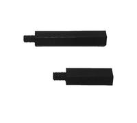 YINGDLEB 20/50 Uds Espaciador de Nailon M2 M2.5 M3 M4 * L + 6 Macho a Hembra Separador de Nailon Negro Longitud 5mm a 50mm(15mm,M2.5 50PCS)