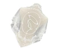 YINGhhh Bufanda triangular de poliéster multifuncional, tela suave para mayor comodidad, chal multiusos o diadema para mujer, blanco, Talla única