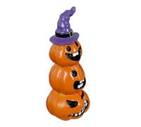 YINGhhh Figura en miniatura de calabaza sonriente de terror con resinas estéticas oscuras para manualidades, centros de mesa de Halloween, decoración del hogar, regalo de calabaza de Halloween