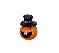 YINGhhh Figura en miniatura de calabaza sonriente de terror con resinas estéticas oscuras para manualidades, centros de mesa de Halloween, decoración del hogar, regalo de calabaza de Halloween