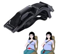 YINGJEE® Cinturón Embarazada para Coche, Cinturón de Seguridad Ajustable para Embarazadas, Protege a tu bebé, Evitando el Riesgo de Aborto en el coche (Negro)