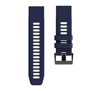YINGO 2 6mm 22mm 20mm Correa Quickfit Compatible Con Garmin EPIX Fenix 7 7x 7s Solar 6 6x 6s Pro 5x 5s Plus/Instinct 2 / Forerunner 945 Silicone Band(Blue white,For Fenix 6 Pro)