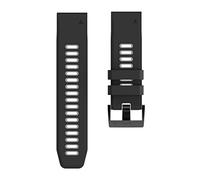 YINGO 2 6mm 22mm 20mm Correa Quickfit Compatible con Garmin EPIX Fenix 7 7x 7s Solar 6 6x 6s Pro 5x 5s Plus/Instinct 2 / Forerunner 945 Silicone Band(White black,For TACTIX DELTA)