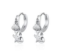 YINGQI Pendientes de aro con hebilla de oreja de plata de ley 925 para mujer, joyería de moda, ceremonia de boda popular