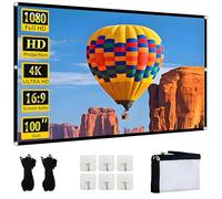 YingStar Pantalla Proyector Portatil 100 Pulgadas Pantalla Proyector Exterior 16:9 Tela Proyector Pantalla de Proyección Plegable Projector Screen Pantalla Proyector para Cine en Casa Teatro Camping