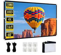 YingStar Pantalla Proyector Portatil 60 Pulgadas Pantalla Proyector Exterior 16:9 Tela Proyector Pantalla de Proyección Plegable Projector Screen Pantalla Proyector para Cine en Casa Teatro Camping
