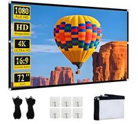 YingStar Pantalla Proyector Portatil 72 Pulgadas Pantalla Proyector Exterior 16:9 Tela Proyector Pantalla de Proyección Plegable Projector Screen Pantalla Proyector para Cine en Casa Teatro Camping