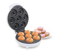 YingWuAoo Mini Máquina para Hacer Donuts, Superficie Antiadherente Eléctrica, Hace 7 Donuts, para Desayunos, Meriendas Y Postres para Niños(White)