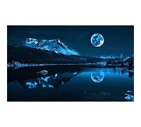 Yingxin34 5000 Piezas Puzzle - Luna en el Lago Creativo Arco Iris Difícil Rompecabezas Grande Educativo El Alivio del Estrés Juguete para Adultos Niños