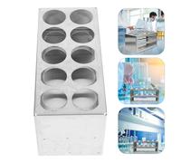 yingyingjia Gradilla for tubos de ensayo de acero inoxidable, soporte for tubos de centrífuga, reutilizable, suministros de laboratorio, equipo educativo, herramientas científicas