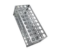 yingyingjia Gradilla for tubos de ensayo desmontable de aluminio for laboratorio, soporte for experimentos, 40 tubos de ensayo