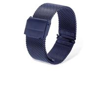 YingYou 10-24 mm Compatible con DW Watch Correa de malla de acero Compatible con Daniel Wellington Watch Band Metal Ultra-delgado Universal Pulsera de acero inoxidable(Blue,22mm)
