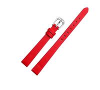 YingYou Compatible Con Pulseras De Reloj Fossil, Pulsera Pequeña De 6mm, 8mm, 10m, 12mm, Correa De Reloj Con Hebilla De Acero Inoxidable, Negro, Morado, Rojo(Red,10mm gold clasp)